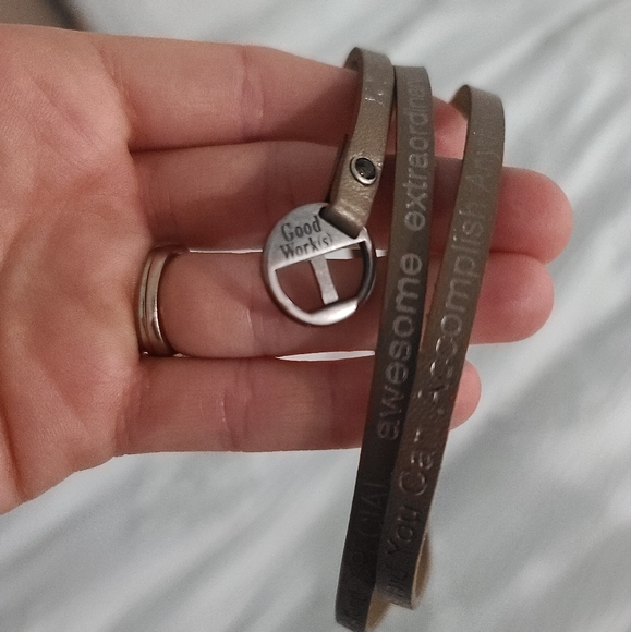 Good works, you are enough leather wrap bracelet inspirational - Picture 4 of 4